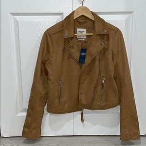 vegan leather moto jacket